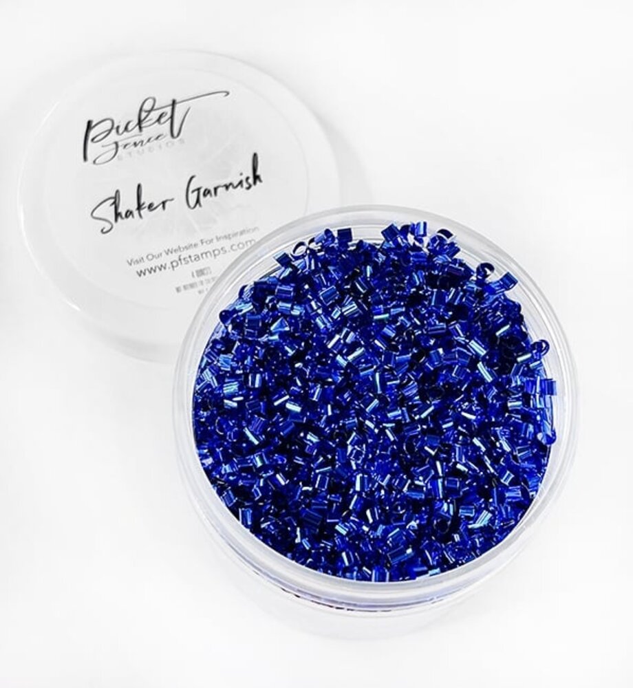 Picket Fence Studios Shaker Garnish Metallic Blue (SG-111) (OUTLET)
