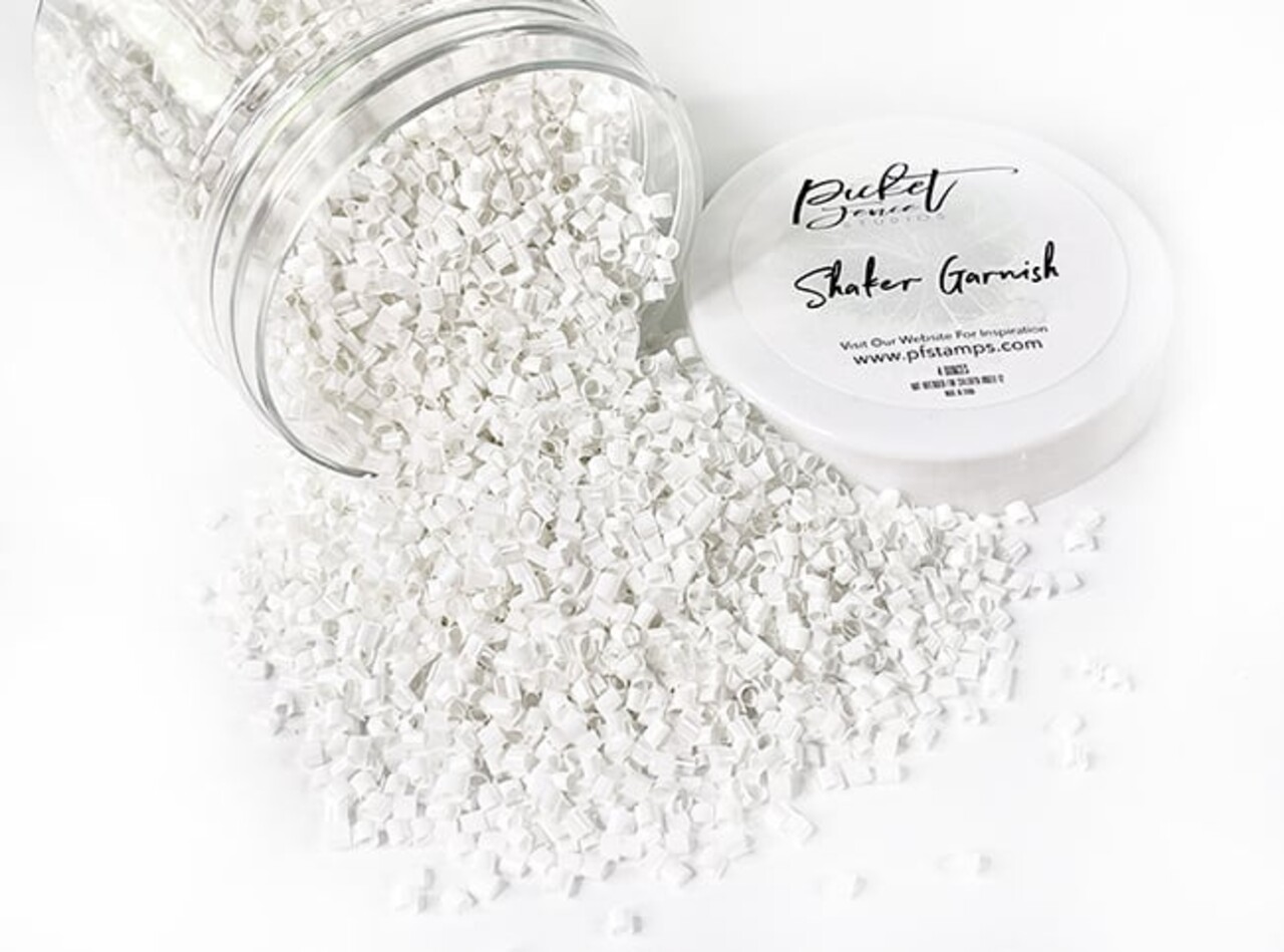 Picket Fence Studios Shaker Garnish Opaque White (SG-118) (OUTLET)