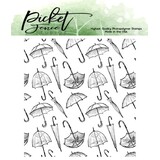 Picket Fence Studios Dancing in the Rain 4x4 Inch Clear Stamps (BB-181) (OUTLET)
