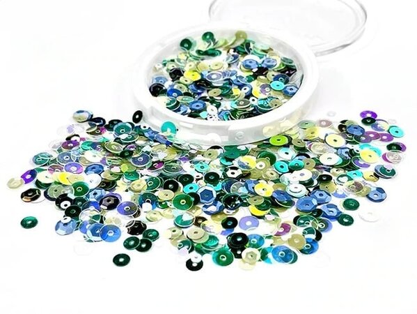 Picket Fence Studios Green Seas Sequin Mix (SQ-155) (OUTLET)