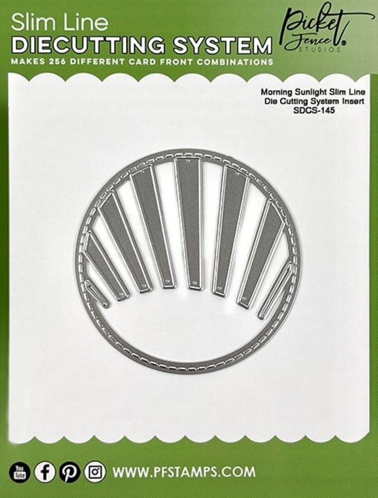 Picket Fence Studios Morning Sunlight Slim Line 4x4 Inch Die Cutting System Insert (SDCS-145) (OUTLET) Picket Fence Studios Morning Sunlight Slim Line 4x4 Inch Die Cutting System Insert (SDCS-145) (OUTLET)