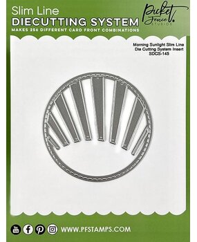 Picket Fence Studios Morning Sunlight Slim Line 4x4 Inch Die Cutting System Insert (SDCS-145) (OUTLET)