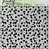 Picket Fence Studios Flowers and Polka Dot Fun 6x6 Inch Stencil (SC-281) (OUTLET)