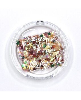 Picket Fence Studios Orange Bottlecap Flowers Sequin Mix (SQ-159) (OUTLET)