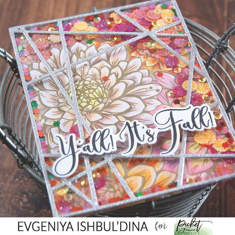 Picket Fence Studios Orange Bottlecap Flowers Sequin Mix (SQ-159) (OUTLET)