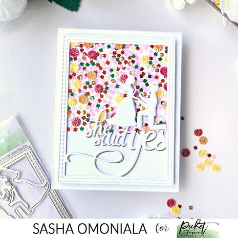 Picket Fence Studios Orange Bottlecap Flowers Sequin Mix (SQ-159) (OUTLET)