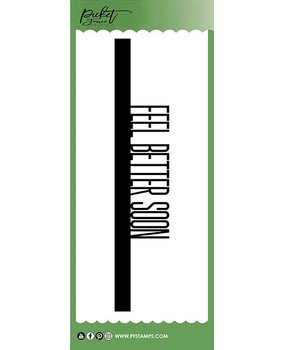 Picket Fence Studios Slim Line Feel Better Soon Word 4x10 Inch Topper Dies (SDCS-137) (OUTLET)