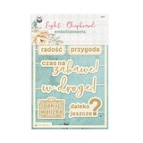 P13 Travel Journal Light Chipboard Embellishments POL (8pcs) (P13-TRJ-54) (OUTLET)