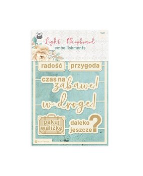 P13 Travel Journal Light Chipboard Embellishments POL (8pcs) (P13-TRJ-54) (OUTLET)