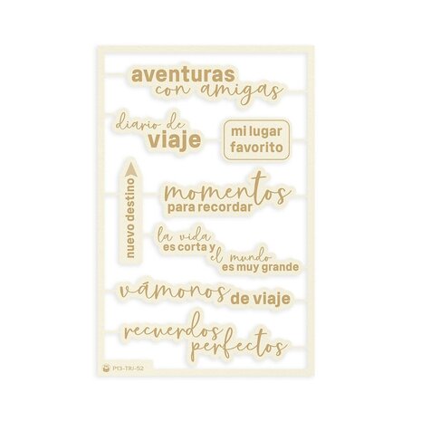 P13 Travel Journal Light Chipboard Embellishments ESP (8pcs) (P13-TRJ-52) (OUTLET) P13 Travel Journal Light Chipboard Embellishments ESP (8pcs) (P13-TRJ-52) (OUTLET)