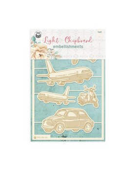 P13 Travel Journal Light Chipboard Embellishments 01 (6pcs) (P13-TRJ-44) (OUTLET)