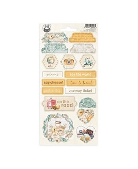 P13 Travel Journal Chipboard Stickers 03 (P13-TRJ-36) (OUTLET)