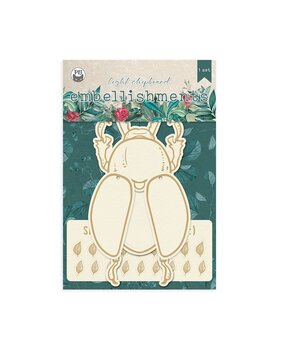 P13 Naturalist Light Chipboard Embellishments Shaker Base Bug (1pcs) (P13-NAT-49) (OUTLET)