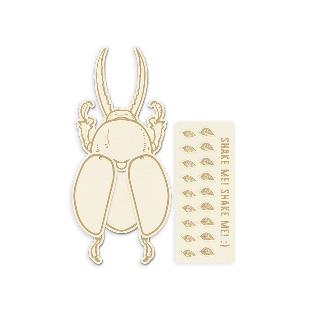 P13 Naturalist Light Chipboard Embellishments Shaker Base Bug (1pcs) (P13-NAT-49) (OUTLET)