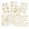 P13 Naturalist Light Chipboard Embellishments Shaker Base Bug (1pcs) (P13-NAT-49) (OUTLET)