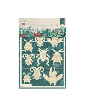 P13 Naturalist Light Chipboard Embellishments 04 (12pcs) (P13-NAT-47) (OUTLET)