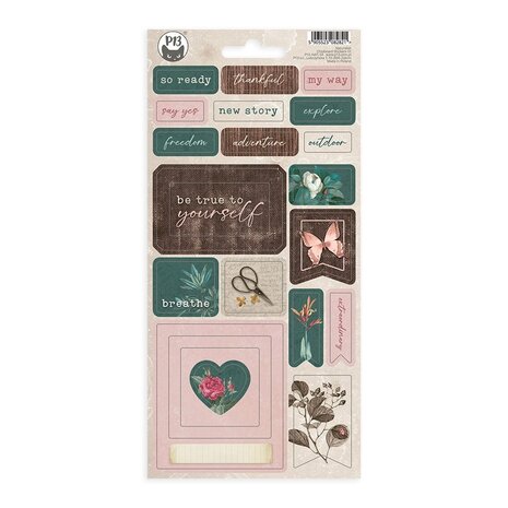 P13 Naturalist Chipboard Stickers 01 (22pcs) (P13-NAT-34) (OUTLET) P13 Naturalist Chipboard Stickers 01 (22pcs) (P13-NAT-34) (OUTLET)