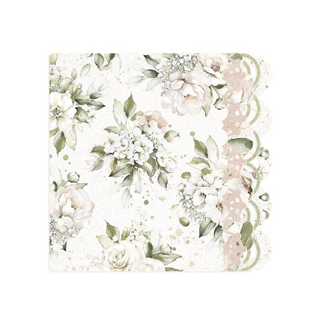 P13 Love and Lace Light Chipboard Embellishments 6x6 In Album Base w Papers (P13-LAL-56) (OUTLET)