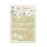 P13 Love and Lace Light Chipboard Embellishments 06 Deco Base Shaker ENG (P13-LAL-55) (OUTLET)