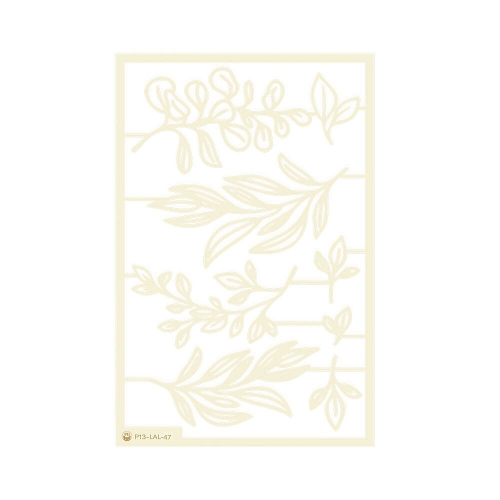 P13 Love and Lace Light Chipboard Embellishments 04 (8pcs) (P13-LAL-47) (OUTLET)