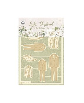 P13 Love and Lace Light Chipboard Embellishments 02 (9pcs) (P13-LAL-45) (OUTLET)