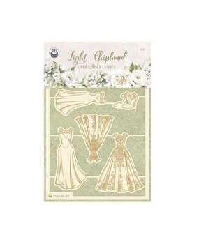 P13 Love and Lace Light Chipboard Embellishments 01 (8pcs) (P13-LAL-44) (OUTLET)