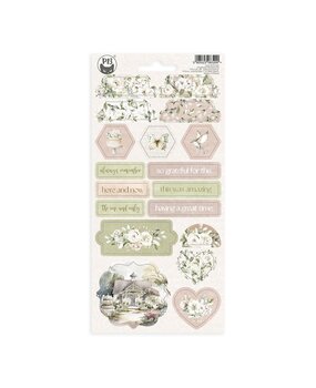 P13 Love and Lace Chipboard Stickers 03 (18pcs) (P13-LAL-36) (OUTLET)