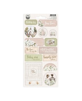P13 Love and Lace Chipboard Stickers 02 (17pcs) (P13-LAL-35) (OUTLET)