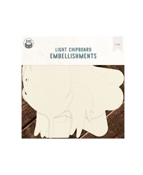 P13 Believe in Fairies Light Chipboard Embellishments 6x6 Inch Album Base (P13-BIF-57) (OUTLET)