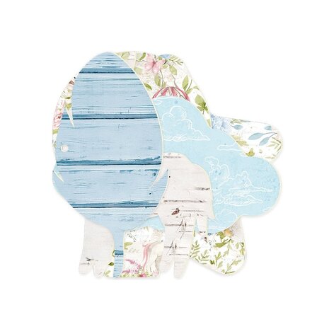 P13 Believe in Fairies Light Chipboard Embellishments 6" Album Base w Papers (P13-BIF-56) (OUTLET)