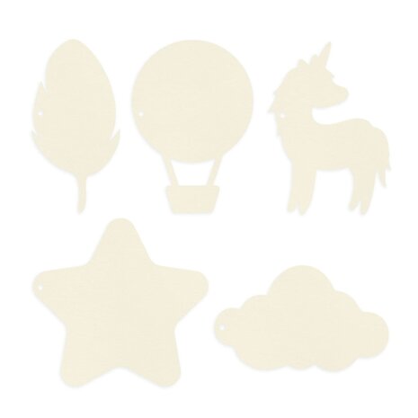 P13 Believe in Fairies Light Chipboard Embellishments 6" Album Base w Papers (P13-BIF-56) (OUTLET)