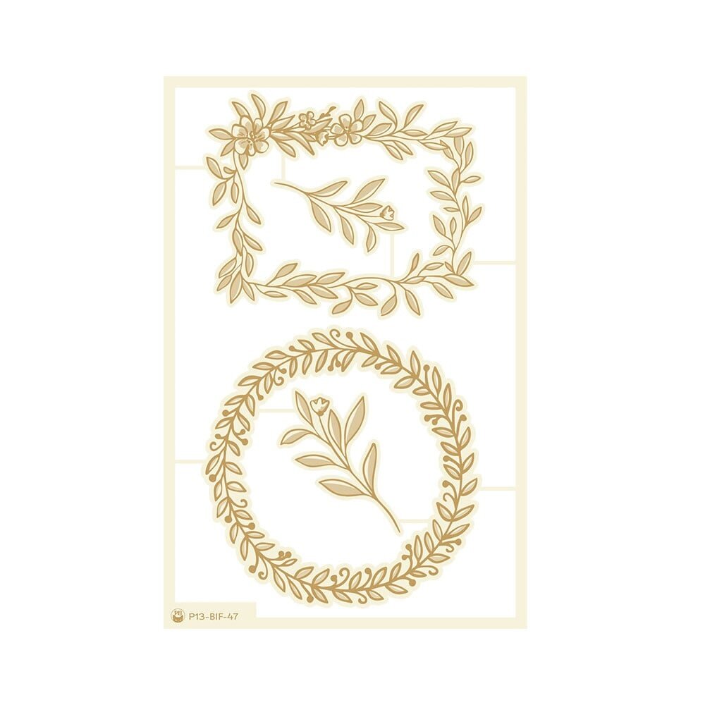 P13 Believe in Fairies Light Chipboard Embellishments 04 (4pcs) (P13-BIF-47) (OUTLET)