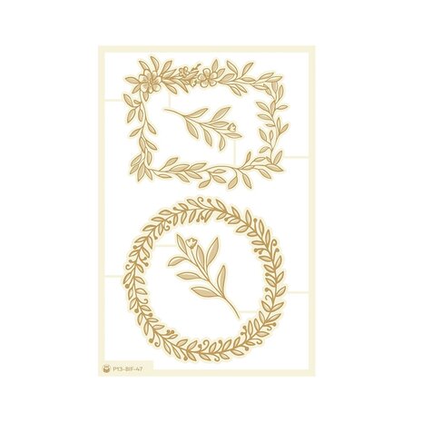 P13 Believe in Fairies Light Chipboard Embellishments 04 (4pcs) (P13-BIF-47) (OUTLET)