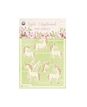 P13 Believe in Fairies Light Chipboard Embellishments 03 (8pcs) (P13-BIF-46) (OUTLET)
