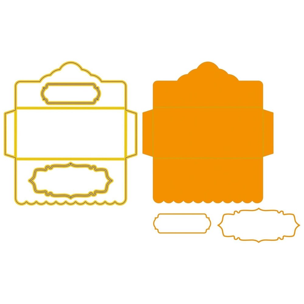 Nellie Snellen Golden Gifts Shape Die Gift Envelope (SD340) (OUTLET)