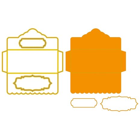 Nellie Snellen Golden Gifts Shape Die Gift Envelope (SD340) (OUTLET)