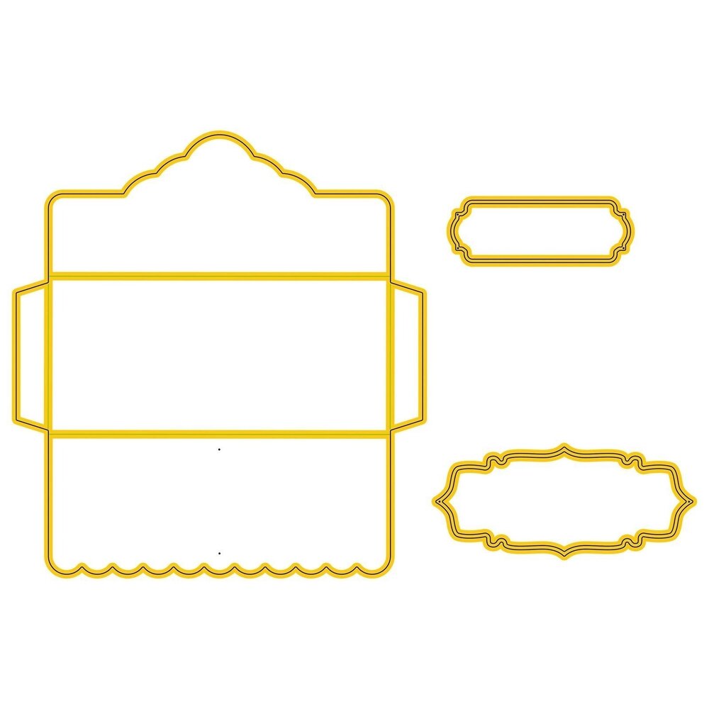 Nellie Snellen Golden Gifts Shape Die Gift Envelope (SD340) (OUTLET)