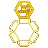 Nellie Snellen Golden Gifts Shape Die Hexagon Shadowbox (SD339) (OUTLET)