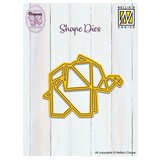 Nellie Snellen Shape Die Origami Elephant (SD325) (OUTLET)