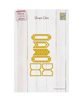 Nellie Snellen Shape Die Planner Essential Tabs & Labels (SD315) (OUTLET)
