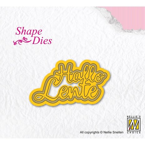 Nellie Snellen Shape Die Hallo Lente (SD310) (OUTLET)