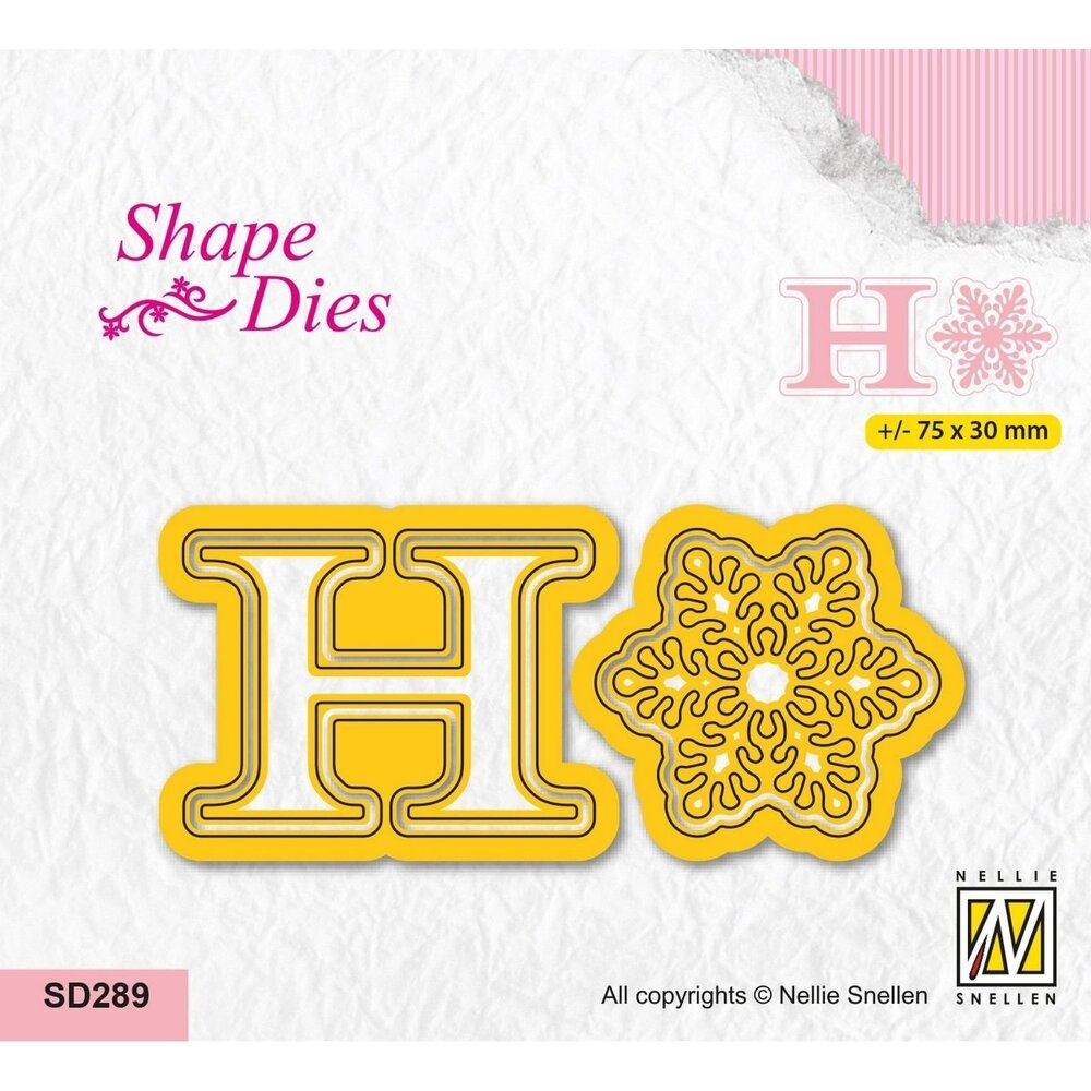 Nellie Snellen Shape Dies Teksten Hohoho (SD289) (OUTLET)