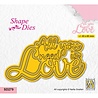 Nellie Snellen Shape Dies All You Need Is Love (SD279) (OUTLET)