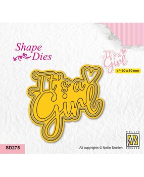 Nellie Snellen Shape Dies It's a Girl (SD275) (OUTLET)