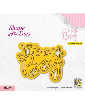 Nellie Snellen Shape Dies It's a Boy (SD274) (OUTLET)