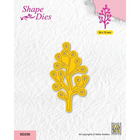 Nellie Snellen Shape Dies Branch with Leaves (SD258) (OUTLET)