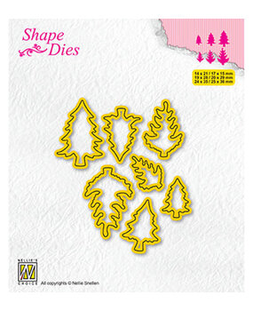 Nellie Snellen Shape Dies Mini Christmas Pinetrees 1 (SD210) (OUTLET)