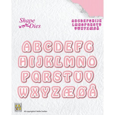 Nellie Snellen Shape Dies Alphabet 3 (SD080) (OUTLET)