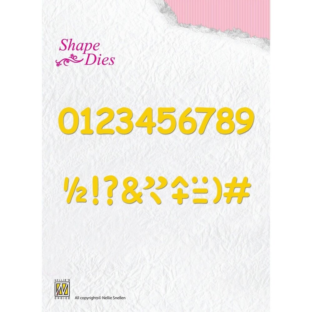 Nellie Snellen Shape Dies Numbers and Punctuation Marks (SD038) (OUTLET)