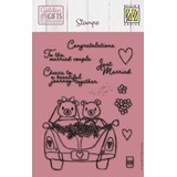Nellie Snellen Golden Gifts Clear Stamp Just Married (NSCS027) (OUTLET)